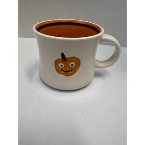 Starbucks Halloween Coffee Mug Vampire Fangs Pumpkin 2006 14oz, Pre-owned